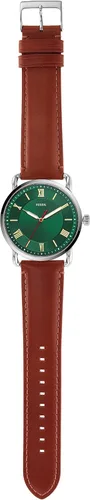 Vista 4 de Fossil Copeland - Reloj de cuarzo de acero inoxidable con correa de piel para hombre