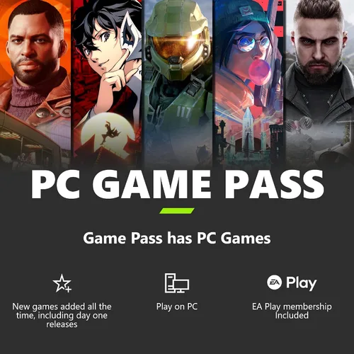 Vista 2 de PC Game Pass 3 Month Membership Digital Code