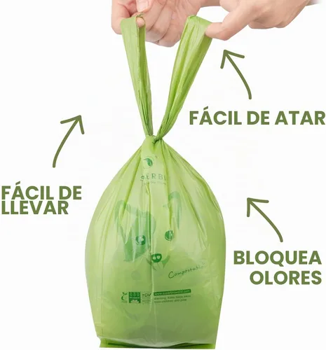 Vista 3 de SUPERBIO Bolsas para excrementos de perro con asa de lazo, 12 rollos, 180