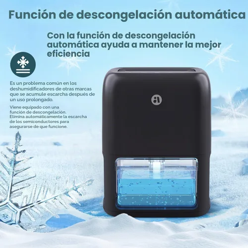 Vista 7 de BREEZOME Deshumidificador de 60 onzas para el hogar, deshumidificador Negro