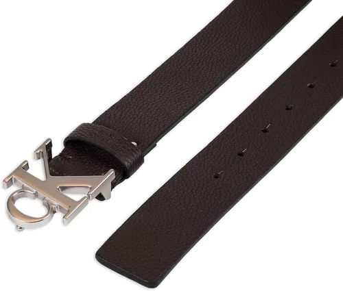Vista 4 de Calvin Klein Cinturón de hebilla con monograma CK para hombre