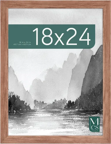 Vista 32 de MCS Marco para póster con estilo de museo, 11 x 17 pulgadas, madera de granero, vertical y horizontal, para colgar en la pared, marco grande