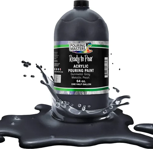 Vista 26 de Pouring Masters - Pintura acrílica premezclada de 8 onzas líquidas listas para verter, oro de 24 quilates, suministros de arte fluido para lienzo