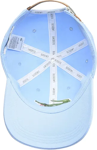 Vista 3 de Lacoste Unisex Adult Big Croc Twill Adjustable Leather Strap Hat