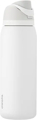 Vista 80 de Owala FreeSip - Acero inoxidable - 32 oz - Morado/Azul (pistas de esquí de los años 80)