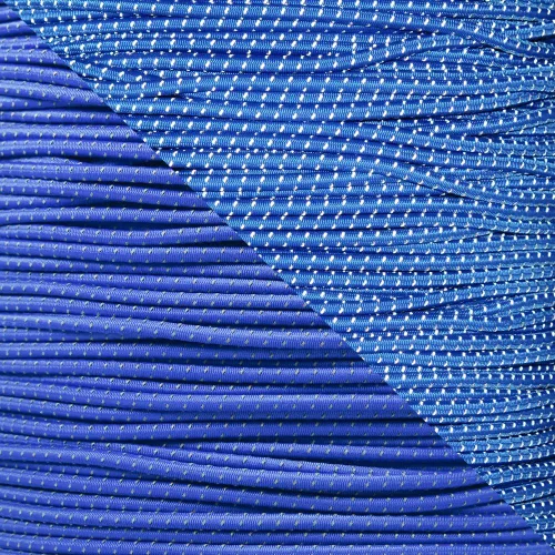 Vista 8 de Cordón elástico reflectante de 1/8 pulgadas de diámetro, fabricado en los Estados Unidos naranja neón (REFLECTIVE NEON ORANGE)