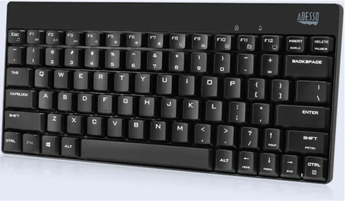 Vista 8 de Adesso WKB-1100CB - Combo de teclado y mouse, ergonómico, natural, resistente a derrames, color negro