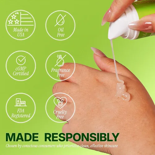 Vista 9 de Ebanel Exfoliante químico para cara, exfoliante AHA BHA, ácido glicólico, gel de pelado facial de ácido salicílico y láctico, infundido con té verde