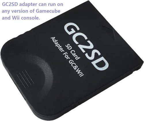 Vista 2 de GC2SD Storage Save Gamecube Memory Card Adapter Micro SD Card Adapter TF Card Reader Plug and Play Portable Professional Game Console Micro Storage