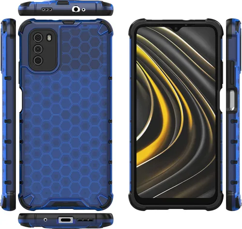 Vista 53 de Funda para Xiaomi Poco M3 cubierta,Funda para Xiaomi Poco M3 Funda 2 en 1 Teléfono Funda Negro