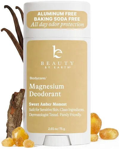 Vista 10 de Desodorante sin aluminio para hombres y mujeres, fabricado en Estados Unidos con ingredientes naturales y 55% orgánicos, protección contra olores