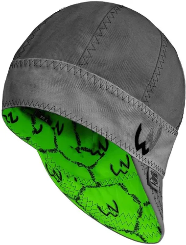 Vista 8 de Welder Nation 8 paneles 10 oz Gorra de soldadura premium 100% algodón interior y exterior de lona de pato - Protectora, duradera, resistente