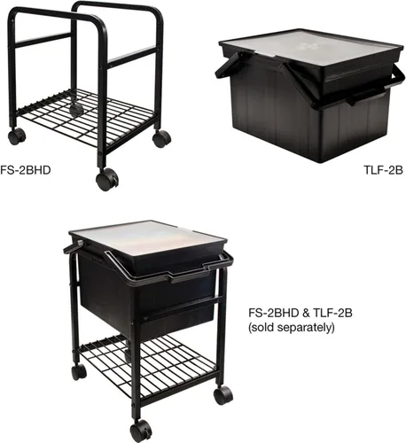 Vista 5 de AVTTLF2B - Caja de almacenamiento de archivos portátil Advantus Companion