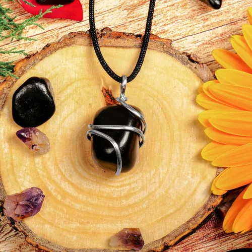 Vista 27 de PYOR Collar con colgante curativo de Reiki de cristal, gemas de buena suerte, prosperidad, riqueza, piedras preciosas naturales, collares de buena