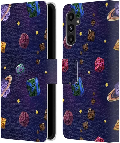 Vista 187 de Head Case Designs Officially Licensed Carla Morrow Colorful Space Dice Patterns Leather Wallet Case Compatible with Samsung Galaxy A07 4G
