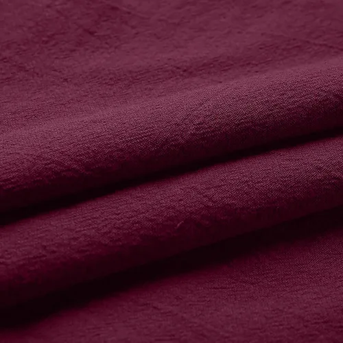 Vista 7 de SMIDOW Blusas casuales de verano para mujer, blusas sólidas, cuello redondo, manga corta, 34, algodón y lino, camisas