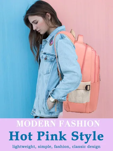 Vista 2 de HotAdsFW Mochila escolar para niños, adolescentes, mujeres, hombres y niñas, mochila de viaje para escuela primaria, secundaria, universidad