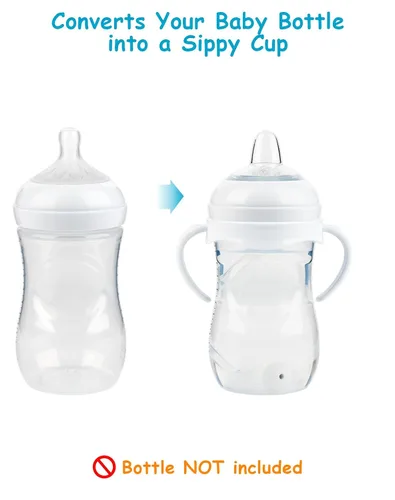Vista 2 de Kit de Conversión de Vaso Entrenador Suave para Biberón Natural de Bebé Philips Avent, Kit de Transición para Niños Pequeños con Tetina de Vaso