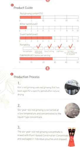 Vista 7 de Extracto de ginseng rojo de 6 años de Kim coreano Tiempo energético (0.3 fl oz x 30)