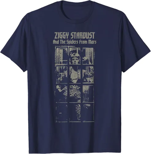 Vista 28 de David Bowie - Camiseta And The Spiders From Mars Faded, Negro