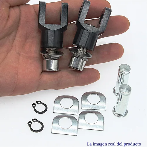 Vista 6 de Kit de Hardware de Montaje de Estriberas de Moto (29mm) para Softail FXST Low Rider Sport Glide Dyna FXR FX (negro)