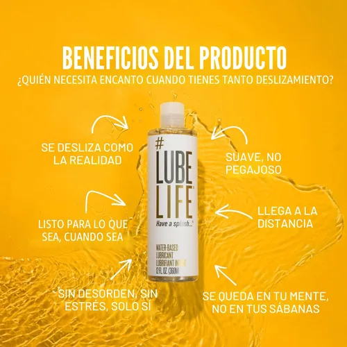 Vista 5 de LubeLife Lubricante a base de agua - Lubricante personal para hombres, mujeres y parejas, tamaño de viaje, no mancha, fácil de limpiar, seguro