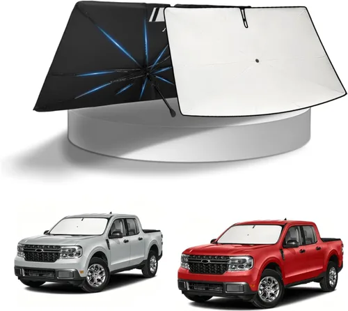 Vista 316 de KUST - Parasol plegable para parabrisas para BMW X1 E84, accesorios 2011 2012 2013 2014 2015, protector de visera de sol ajustable que bloquea
