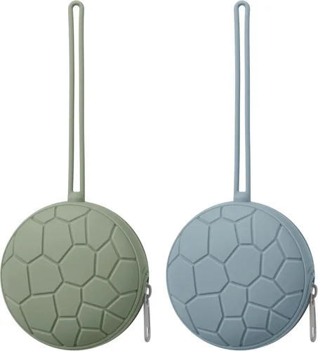 Vista 9 de Paquete de 2 fundas de silicona para chupón, silicona suave para bebés recién nacidos, para niños y niñas, estuche portátil de silicona para chupete