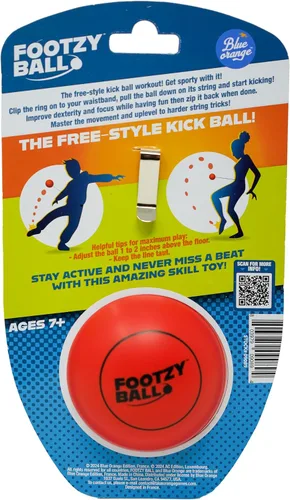 Vista 8 de Blue Orange FootzyBall - Pelota retráctil de estilo libre, para niños o adultos, juego activo de interior y exterior para todas las estaciones