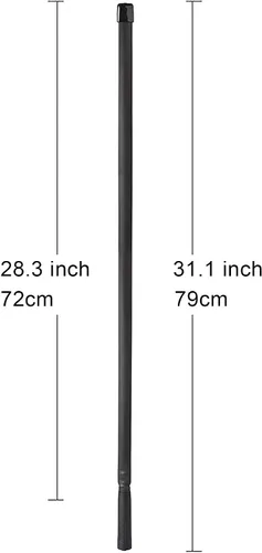 Vista 6 de Bingfu Antena de radio plegable CS táctica SMA hembra jamón 2 unidades de doble banda VHF UHF 136-520MHz 31 pulgadas antena para Baofeng BF-F8HP