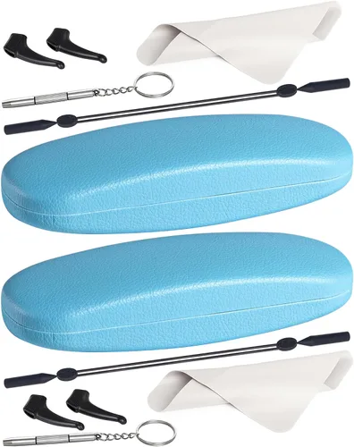 Vista 40 de RayLove Fundas rígidas unisex para gafas, estuche protector para gafas