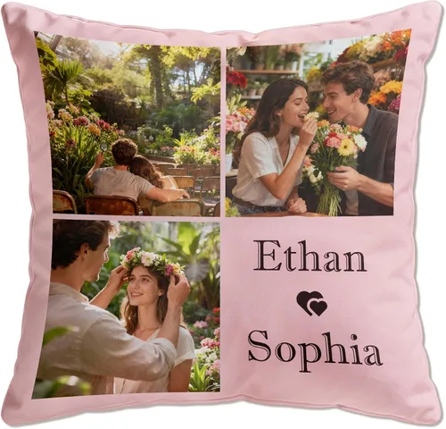 Vista 12 de Almohada personalizada, almohadas personalizadas con imagen, almohadas personalizadas con fotos de mascotas, almohada para niños con nombres, regalo