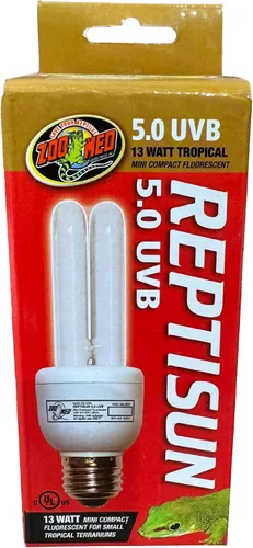 Vista 9 de Zoo Med reptisun 5.0 UVB Mini fluorescente compacta (13 vatios), 0