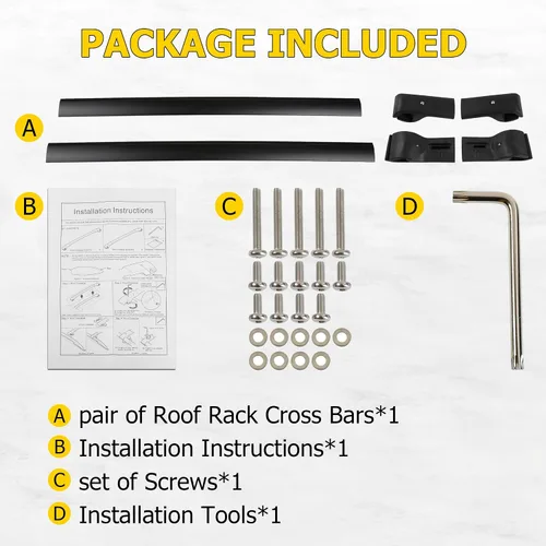 Vista 8 de AUXMART Barras transversales de techo para Subaru Ascent 2019-2026 con rieles laterales elevados, barras transversales de aluminio antirrobo