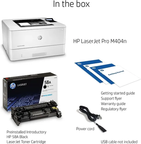 Vista 9 de HP - Laserjet Pro M404dn - Impresora láser monocromática con Ethernet integrado e impresión de doble cara, Negro talla única