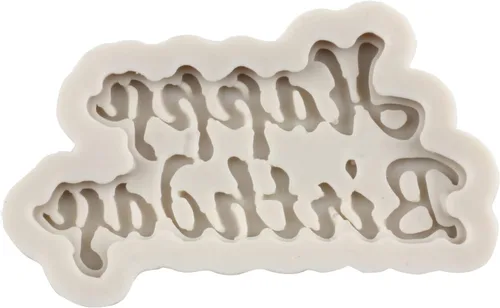 Vista 5 de Moldes de silicona para cumpleaños con letras del alfabeto para fondant, moldes de chocolate para fiesta de cumpleaños, decoración de pasteles