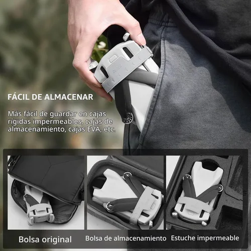 Vista 3 de HeiyRC Soporte de hélice Mini 3/Mini 3 Pro, protector de correa de protección estabilizador para DJI Mini 3 Series RC Drone Accesorios (gris)