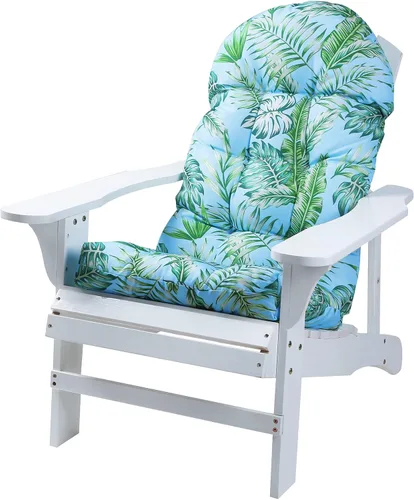 Vista 11 de Enipate Juego de 2 cojines para silla Adirondack con estampado tropical, resistentes a la intemperie, cojines de asiento para sillas de patio
