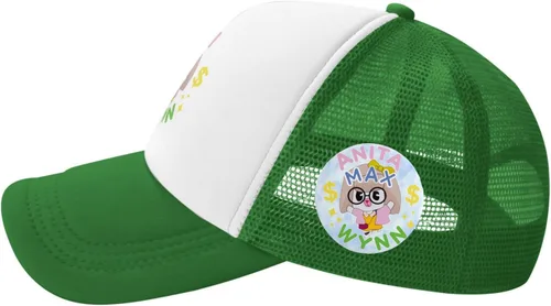 Vista 2 de Anita Max Wynn - Gorras de béisbol de malla de algodón con texto en inglés "I Need A Max Win I Need A Max Win