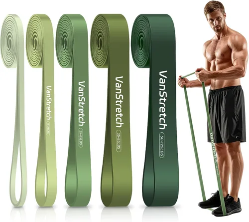Vista 11 de Resistance Bands for Working Out,5-Level Elastic Exercise Bands Colorido