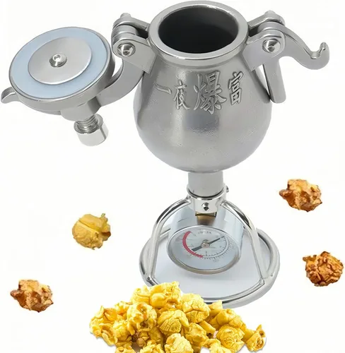 Vista 2 de Máquina de palomitas de maíz de alta presión, máquina de palomitas de maíz tradicional china antigua máquina de palomitas de maíz de acero