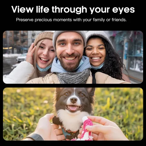 Vista 4 de Lentes de cámara inteligente AI para hombres y mujeres, fotografía 4K, grabación de video HD de 1080P, traducción en tiempo real, audio de oído