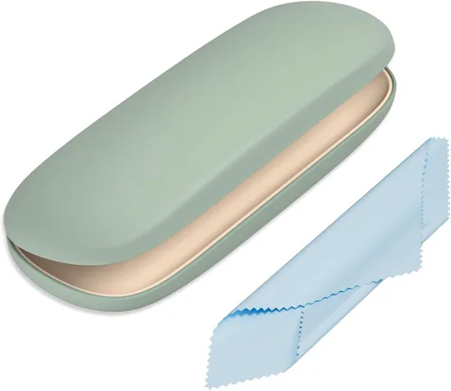 Vista 32 de Funda para gafas, funda protectora de carcasa rígida para gafas, unisex para mujeres y hombres Paquete de 3-Negro