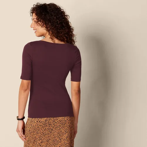 Vista 59 de Amazon Essentials - Camiseta de manga corta y cuello cuadrado para mujer