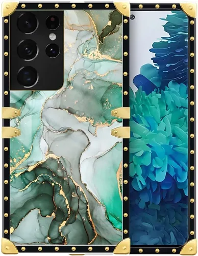 Vista 119 de Funda compatible con Samsung Galaxy S10 4G, TPU suave de lujo y parte trasera de policarbonato duro para niñas y mujeres, funda protectora a prueba