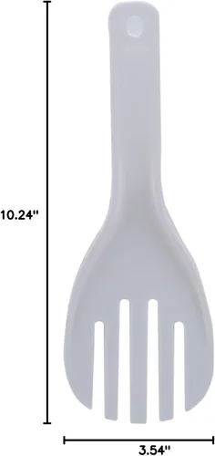 Vista 6 de SperrinsRice cuchara paleta de plástico antiadherente blanco japonés arroz cocina cuchara espátula