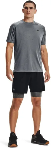 Vista 3 de Under Armour HeatGear - Pantalones cortos largos para hombre