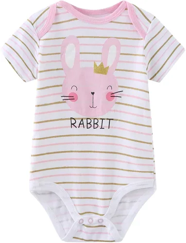 Vista 7 de Kiddiezoom Conjunto de ropa unisex de manga corta para bebé recién nacido