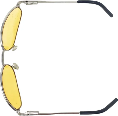 Vista 4 de Gafas unisex de metal envolventes con forma de patillas de resorte HD