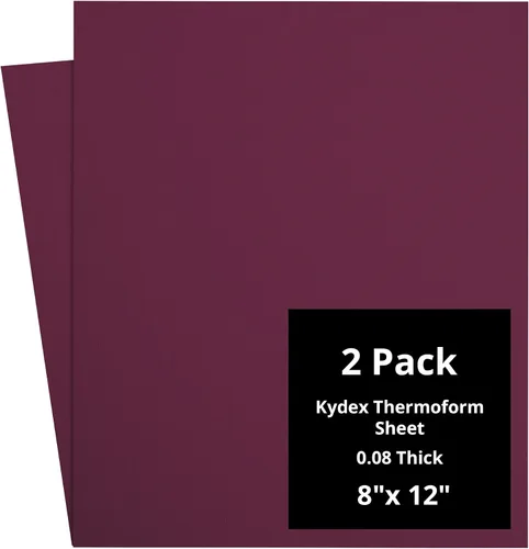 Vista 158 de Kydex Sheets - Solid Color DIY Kit for Crafting Holsters, Sheaths, and Mag Pouches - (8x8, 8x12, 12x12), Premium Thermoform Sheets - Thick, Durable